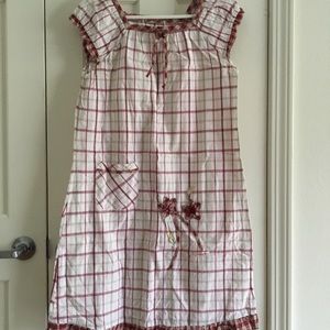 PLAID RUFFLED NIGHTGOWN